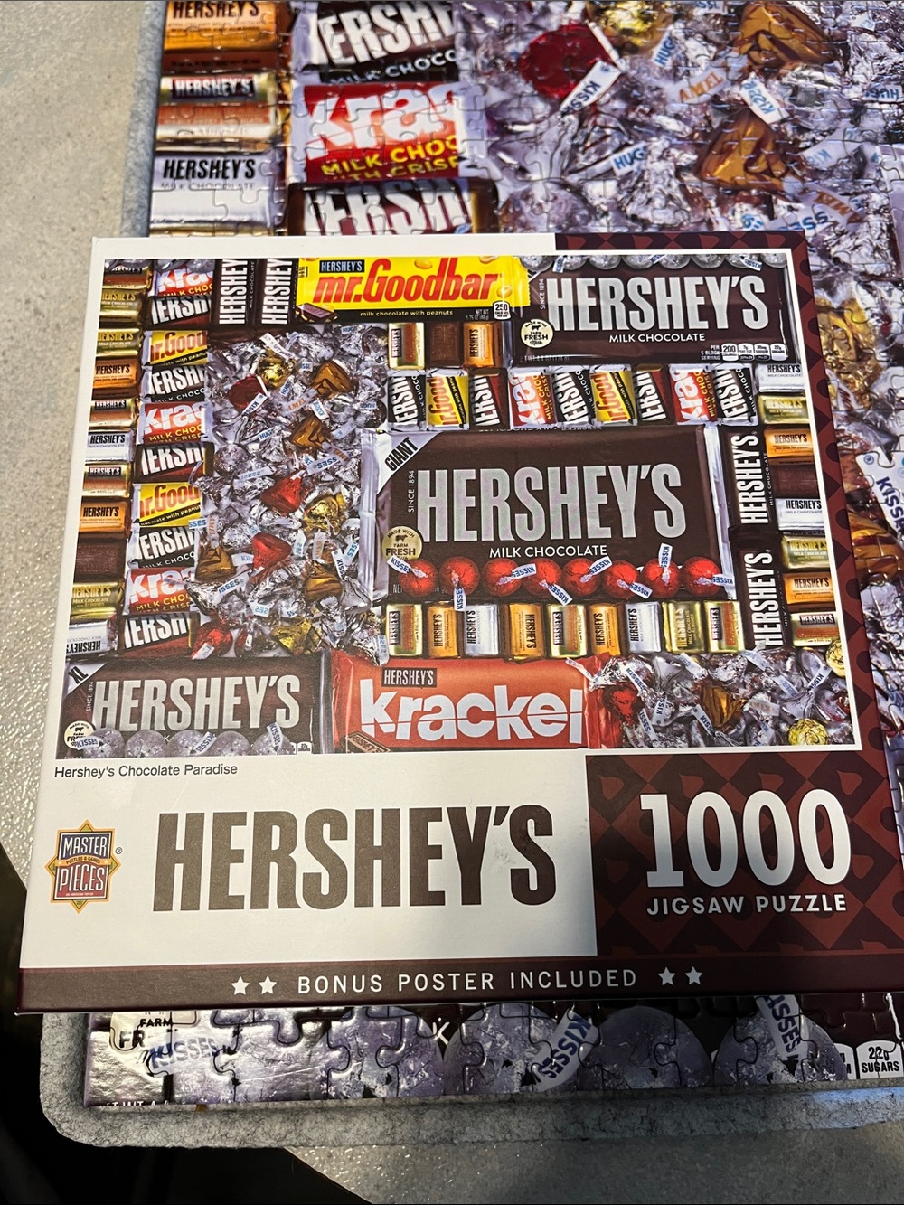 Hershey's Chocolate Paradise 1000-Piece Jigsaw Puzzle - Brown